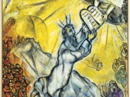 Moïse recevant les tables de la loi