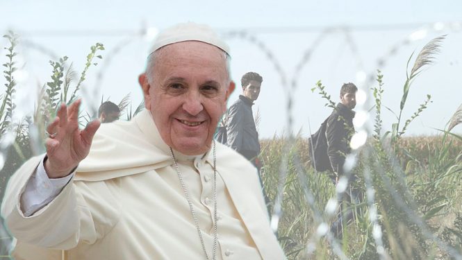 MontageMigrantsinHungrary_Canonization_2014-_The_Canonization_of_Saint_John_XXIII_and_Saint_John_Paul_II_(14036966125)