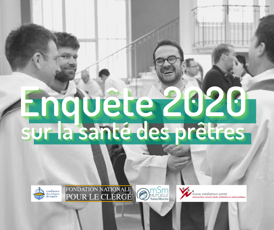 La Conférence des évêques de France a souhaité une étude sur la santé des prêtres diocésains en activité et leur équilibre de vie  afin d’élaborer des actions de prévention ciblées.